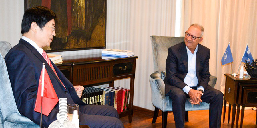 Συνάντηση Αβέρωφ - Πρέσβη Κίνας: 'Αποχαιρετίσαμε  ένα πραγματικό φίλο της Κύπρου και του Δημοκρατικού Συναγερμού'